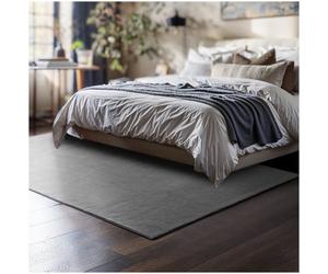 Tectake Rug Zonelle Short Pile And Ultra-Soft Carpet In Rectangular Or Round Design 120 X 170 Cm - Grey