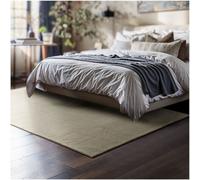 tectake Zonelle Cream Short Pile Ultra Soft Rug 150 x 80cm - Size: 1.5 x 170 x 120cm - Yellow - Wilko