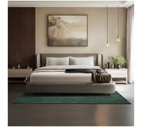 tectake® Fluffy Rug in Allergy-Friendly Short-Pile Fabric, Durable & Washable Rug with Non-Slip Underside, Soft, Versatile Carpet for Living Room, Bedroom, Kitchen & Hallway - 140 x 200 cm, Green