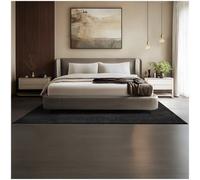 Tectake Rug Zonelle - Short Pile And Ultra-Soft, Rectangular Or Round 160 X 230 Cm - Black