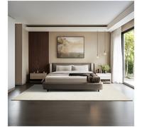 tectake® Fluffy Rug in Allergy-Friendly Short-Pile Fabric, Durable & Washable Rug with Non-Slip Underside, Soft, Versatile Carpet for Living Room, Bedroom, Kitchen & Hallway - 200 x 290 cm, Cream
