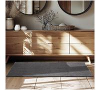 Tectake Rug Zonelle - Short Pile And Ultra-Soft, Rectangular Or Round 80 X 150 Cm - Anthracite