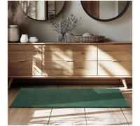 Tectake Rug Zonelle Short Pile And Ultra-Soft Carpet In Rectangular Or Round Design 80 X 150 Cm - Green