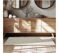 Tectake Rug Zonelle Short Pile And Ultra-Soft Carpet In Rectangular Or Round Design 80 X 150 Cm - Sand