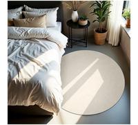 Tectake Rug Zonelle - Short Pile And Ultra-Soft, Rectangular Or Round 120 Cm - Cream