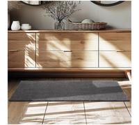 Tectake Rug Zonelle - Short Pile And Ultra-Soft, Rectangular Or Round 60 X 110 Cm - Anthracite
