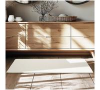 tectake Zonelle Anthracite Short Pile Ultra Soft Rug 150 x 80cm - Size: 1.5 x 110 x 60cm - Cream - Wilko