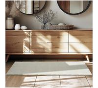 Tectake Rug Zonelle - Short Pile And Ultra-Soft, Rectangular Or Round 80 X 150 Cm - Sand