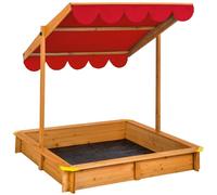 Sandpit Sand Box Childrens Play Water and Sand Pit Canopy Adjustable Outdoor