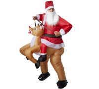 Inflatable Unisex Costume Santa Reindeer Christmas BlowUp Fancy Dress Carnival