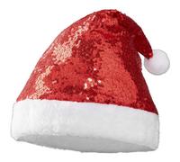 tectake Women's Santa Hat With Red Sequins TECTAKE Red One Size