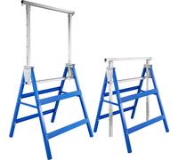 tectake Scaffold Trestle Set Of 2 in Blue TECTAKE Blue