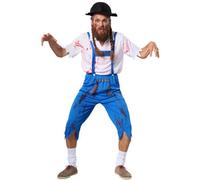 tectake Men's Scary Ancient Bavarian - Halloween Fancy Dress Costume For Men in Blue | Size: Small TECTAKE Blue S