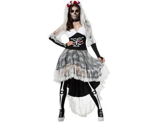 Tectake Scary Skeleton Bride 302005 - Black/white S