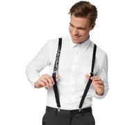 tectake Sequin Trouser Braces in Black TECTAKE Black One Size