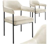 Doe Armchair Velvet - Off White, none