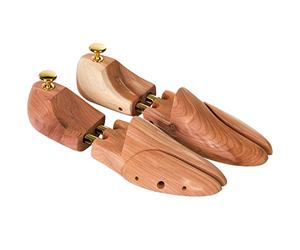 TecTake Set of 3 Premium Cedar Wood Shoe Stretchers - EU/UK Size Shoe Tree Mens Womens Shaper - For Shoes, Boots, Trainers and More, Men and Women Unisex