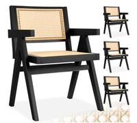 tectake Dining Chair Lizzy Set Of 4 - Black | Size: 4 Pack TECTAKE Black 4 Pack
