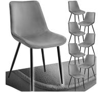 Tectake Velvet Accent Chair Monroe Set Of 8