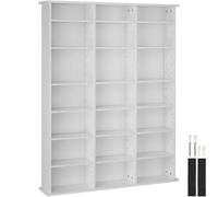 CD Bookcase MDF Board DVD Rack 18 Shelves Storage DIY Funiture Office Home New