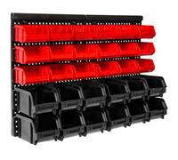 tectake Shelving Storage Boxes - Black TECTAKE Black