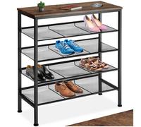 tectake Shoe Rack Bournemouth in Brown TECTAKE Brown