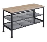 tectake Shoe Rack Derry in Light Oak TECTAKE Light Oak