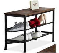tectake Shoe Rack Derry in Brown TECTAKE Brown