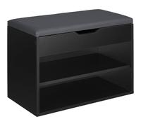 tectake Shoe Rack Jasmina in Black TECTAKE Black