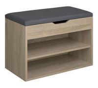 tectake Shoe Rack Jasmina in Light Oak TECTAKE Light Oak