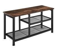 Tectake Shoe Storage Taunton - 3 Shelves - Brown, Brown