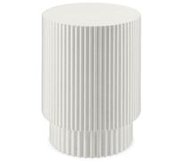 Tectake Side Table Amira Round , For Indoor And Outdoor Use, 38 X 51 Cm - Cream