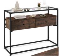 tectake Sideboard Reading in Dark Brown TECTAKE Dark Brown