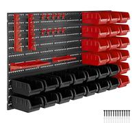 tectake Small Parts Storage - Black TECTAKE Black