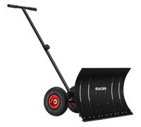 tectake Snow Shovel On Wheels Muttler TECTAKE Multicolor