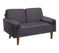 tectake Sofa Skagen 2-Seater, Seat Cushions With Spring Core, 300 Kg in Grey TECTAKE Grey
