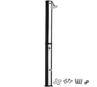 Tectake Solar Shower Ofanto 35L Silver, Silver