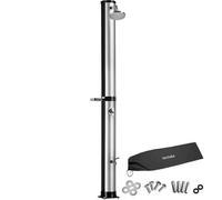 tectake Solar Shower Orinoco in Silver TECTAKE Silver