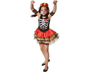 Tectake Spooky Mexican Maiden 301992 - Colourful 140 (9-10Y)