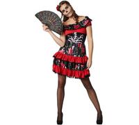Tectake Spooky Senorita - Halloween Fancy Dress Costume For Women 302012 - Black/red L