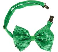 tectake St Patrick's Day Sequin Bow Tie in Green TECTAKE Green One Size