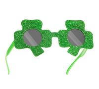 tectake St Patrick's Day Shamrock Glasses With Coloured Lenses in Green TECTAKE Green One Size