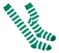 tectake St Patrick's Day Striped Knee Socks in Green TECTAKE Green One Size