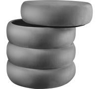 tectake Stool Altu - Padded Seat, Large Storage Space in Grey TECTAKE Grey