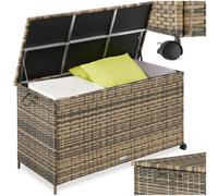 Garden Furniture Rattan Storage Box Set Aluminium Corner Balcony Cushion Box