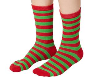 Tectake Striped Christmas Socks Green-Red 35-38 - 303506