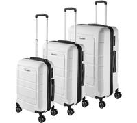 tectake Suitcase Luggage Set Brice in White TECTAKE White