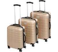 tectake Suitcase Set in Gold TECTAKE Gold