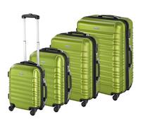 tectake Suitcase Set in Green TECTAKE Green