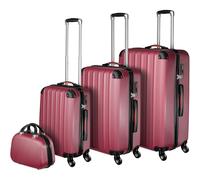 Tectake Suitcase Set 4-piece Pucci - Red, Red